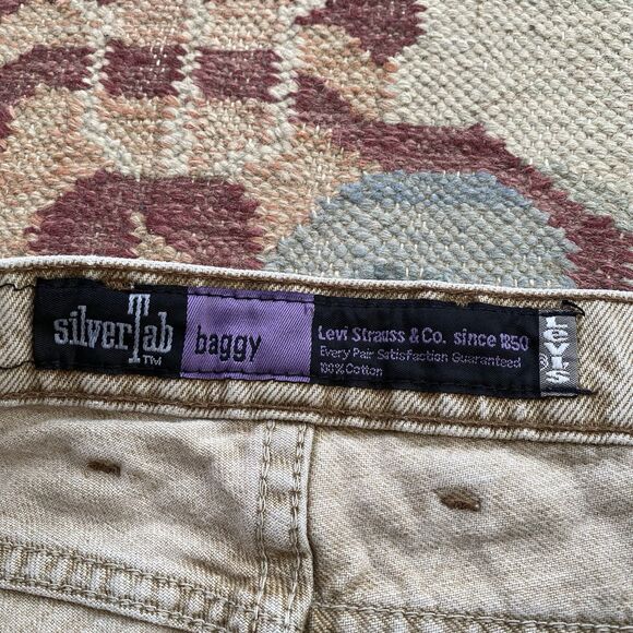 Vintage 90s Silvertab Baggy Jeans 32x32 Skater 1992 Levi's Wide Leg - Picture 4 of 10